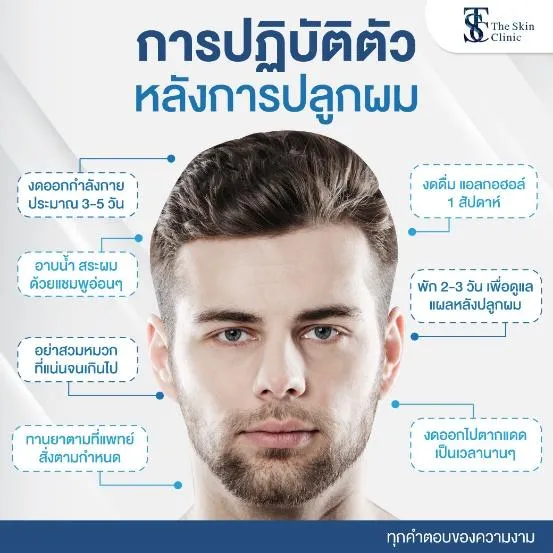 THE SKIN CLINIC | Post-treatment self-care, Hair Transplant Bangkok
